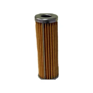 Pleated cylindrical oil filter cartridge