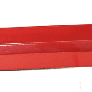 Red metal bracket with locking pin
